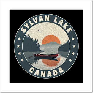 Sylvan Lake Canada Sunset Posters and Art